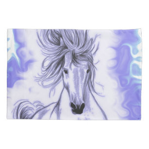 Funda De Cojín Caballo púrpura