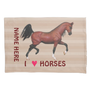 Funda De Cojín Caballos árabes del amor del potro I del caballo