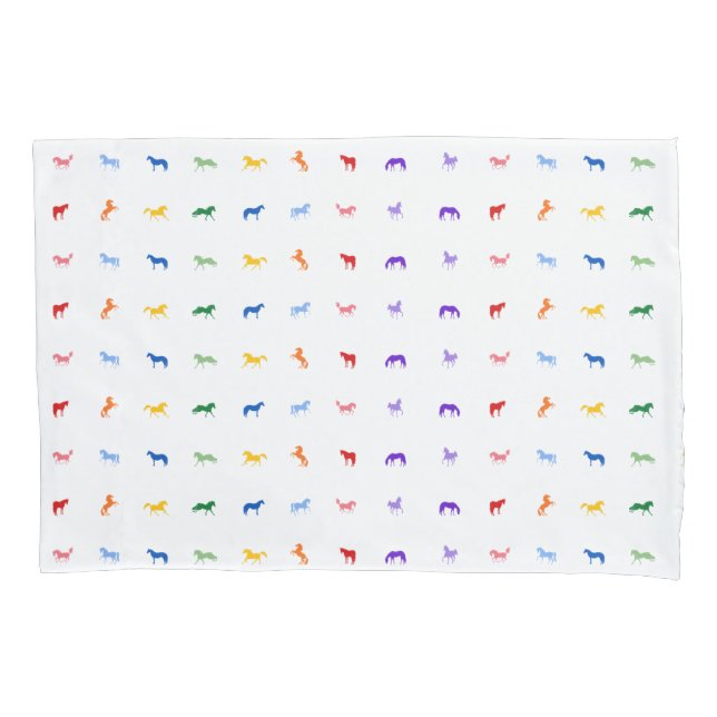 Funda De Cojín Caballos de caballos (Anverso)