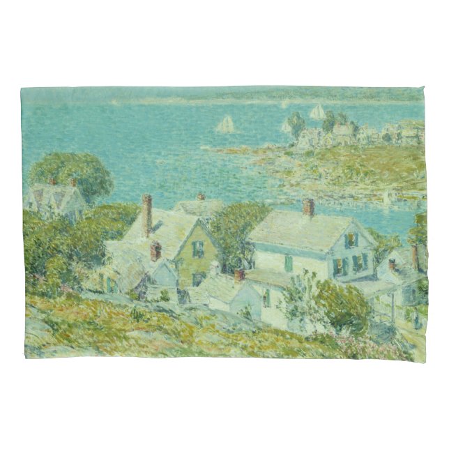 Funda De Cojín Cabeceras de Nueva Inglaterra (arte paisajístico c (Anverso-izquierdo)