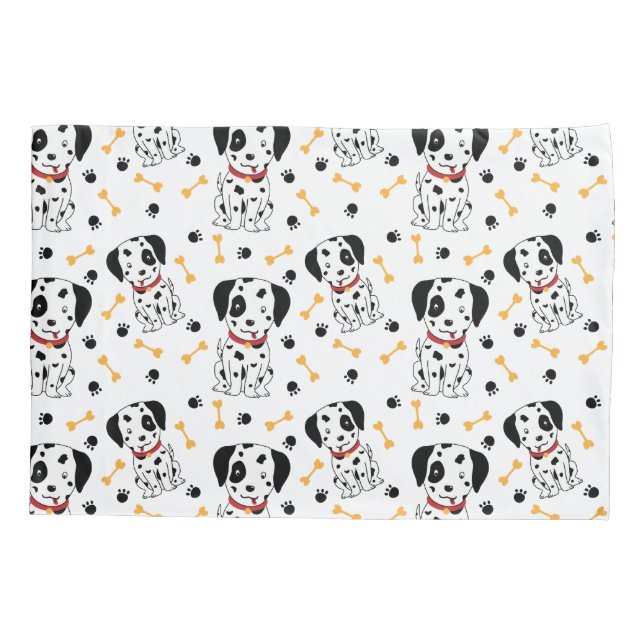 Funda De Cojín Cachorros de Dalmacia (Reverso)