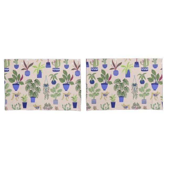 Funda De Cojín Cactus Cacti Succulent Pink (Anverso - Set)