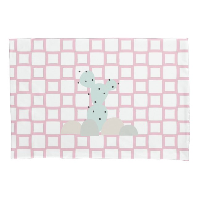 Funda De Cojín Cactus Modern Charm Pillowcase (Anverso-izquierdo)