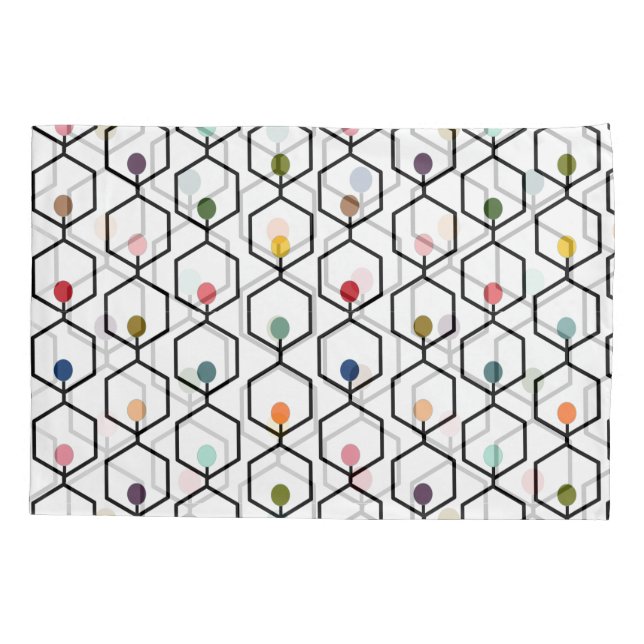 Funda De Cojín Cadenas de hexágonos (Reverso)