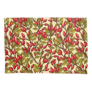 Funda De Cojín caderas de Rosa, rojas, verdes, amarillas