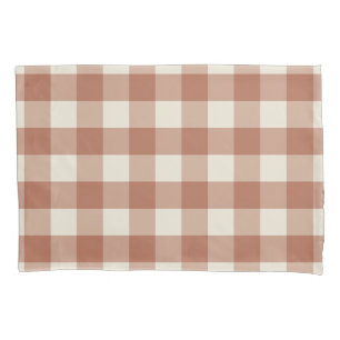Funda De Cojín Caer Amaro en Panna Cotta Gingham - estampado de c