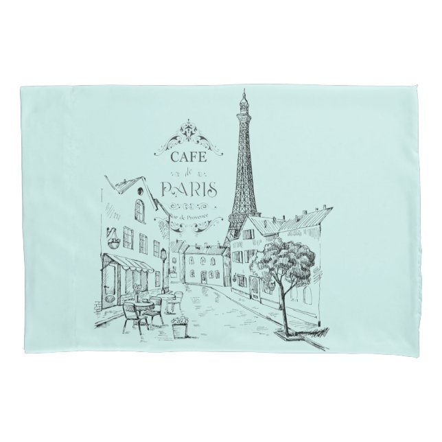 Funda De Cojín Cafe Paris Pillowcase (Anverso)