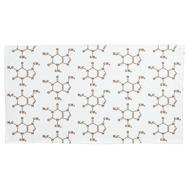 Funda De Cojín Cafeína Café Fórmula Química Molecular (Anverso-izquierdo)