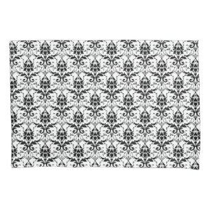 Funda De Cojín Caja blanco y negro elegante de la almohada del