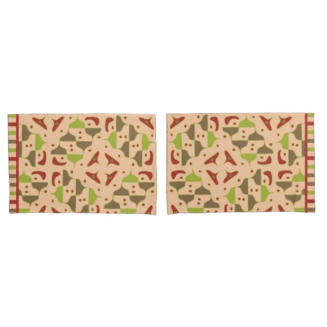 Funda De Cojín Caja de almohada gráfica moderna Boho Retro (Anverso - Set)