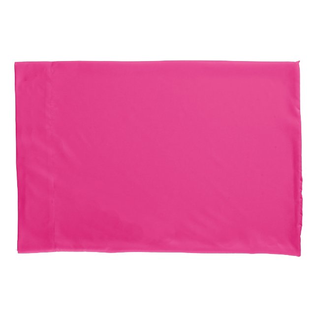 Funda De Cojín Caja de almohadas rosa caliente (Anverso)