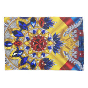 Funda De Cojín Caja de almohadas única con colores rumanos