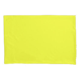 Funda De Cojín Caja de almohadas única, estándar, amarillo neón