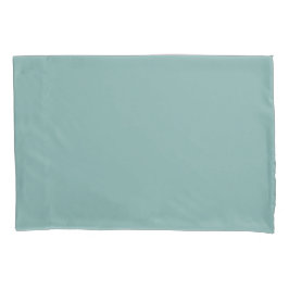 Funda De Cojín Caja de almohadas Verde azulada simple