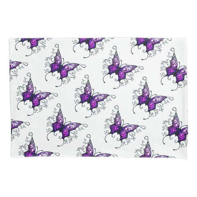 Funda De Cojín Caja de almohadillas/mariposa de tamaño único está (Anverso)