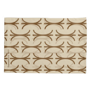 Funda De Cojín Caja de la almohada de la fusión de Brown