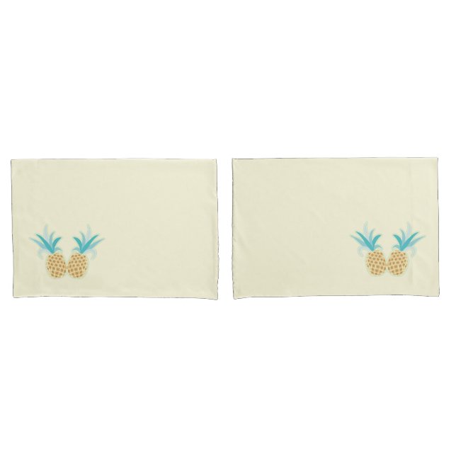 Funda De Cojín Caja de la almohada de la piña (Anverso - Set)