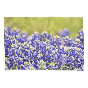 Funda De Cojín Caja de la almohada de los Bluebonnets de Tejas