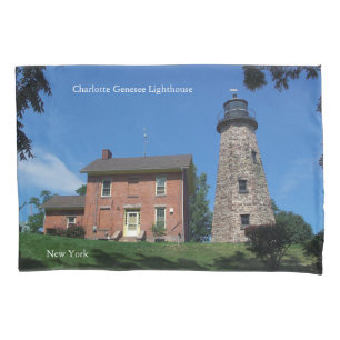 Funda De Cojín Caja de la almohada del faro de Charlotte Genesee