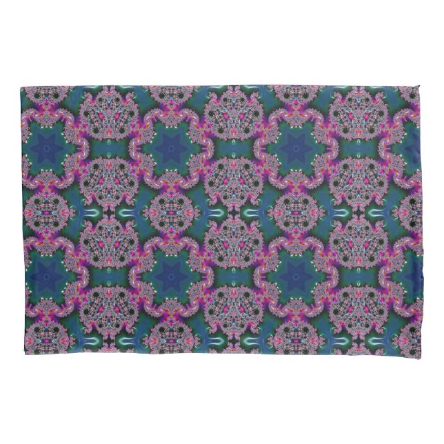 Funda De Cojín Caja de Pilar de Radiación Fractal (Anverso)