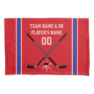 Funda De Cojín Caja personalizada de la almohada del hockey con