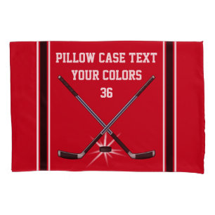 Funda De Cojín Caja personalizada de la almohada del hockey, su