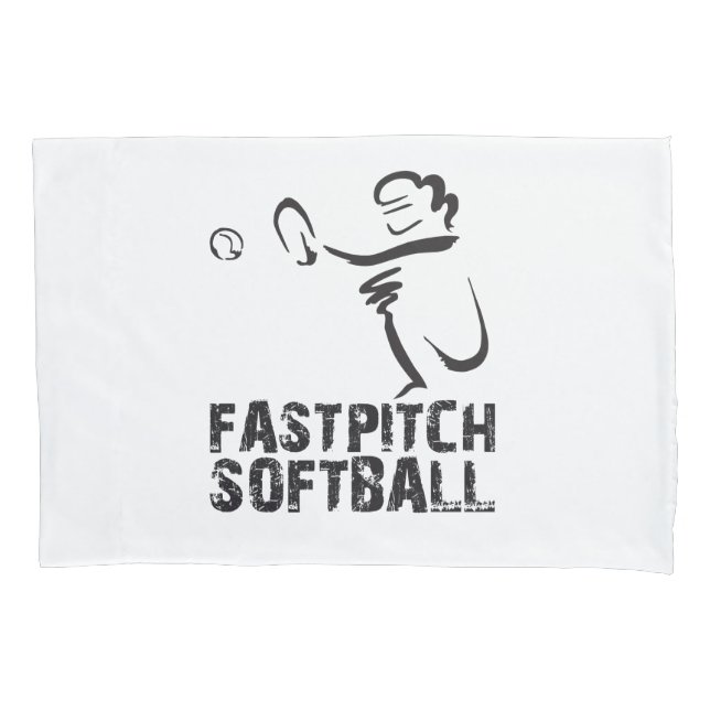 Funda De Cojín Caja rápida de la almohada del softball de la (Anverso)