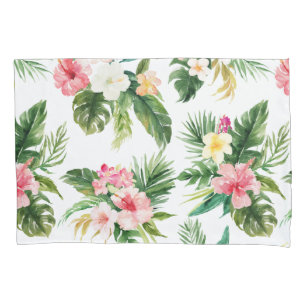 Funda De Cojín Caja tropical de la almohada del estampado de