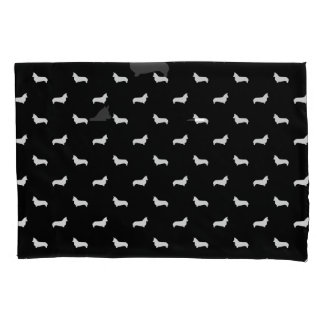 Funda De Cojín Cajas de la almohada de la silueta del Corgi -
