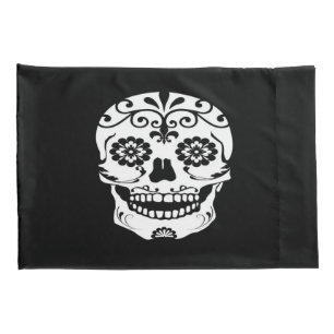 Funda De Cojín Cajas de la almohada del cráneo del azúcar