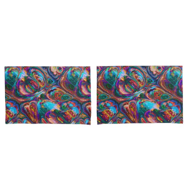 Funda De Cojín Cajas retras azules de la almohada de la (Anverso - Set)