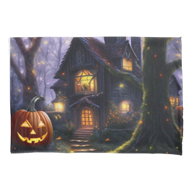 Funda De Cojín calabaza/otoño/Halloween  (Anverso)