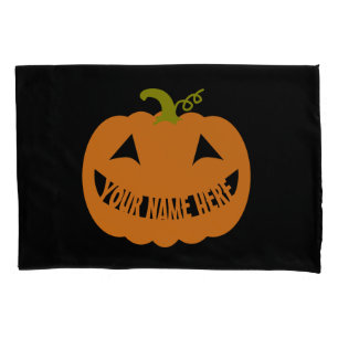 Funda De Cojín Calabaza personalizada de Halloween