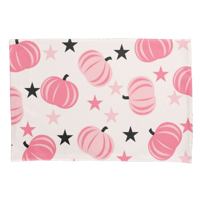 Funda De Cojín Calabaza rosa Y2K Cute Fruta Caída Floral Botánica (Anverso)