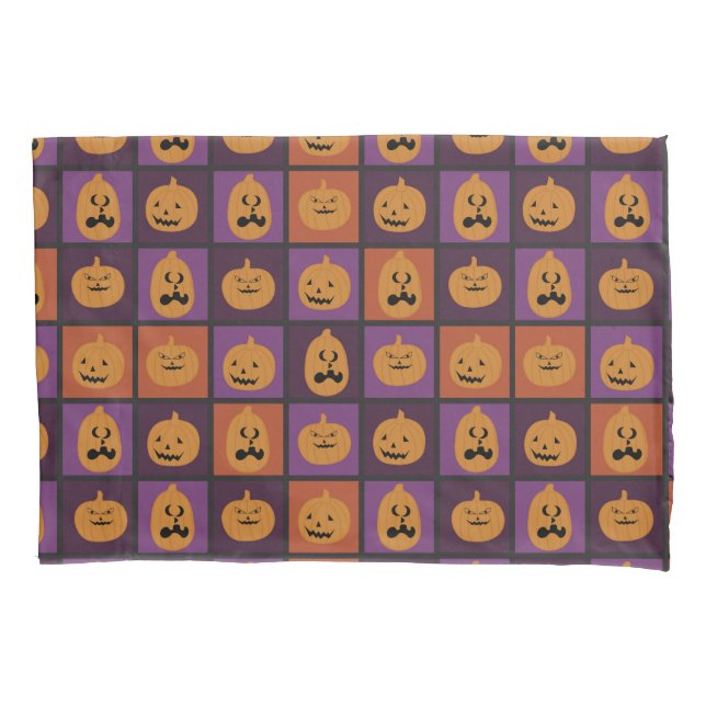 Funda De Cojín Calabazas de Halloween (Anverso)