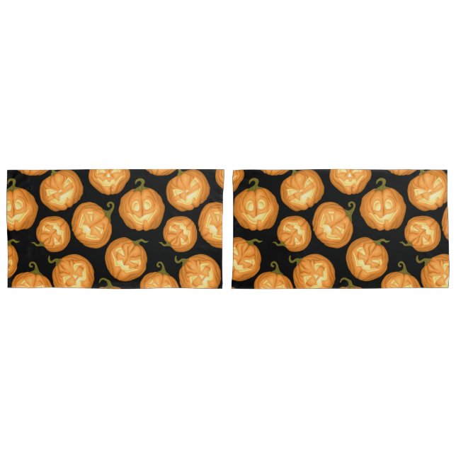 Funda De Cojín Calabazas de Halloween (Anverso - Set)