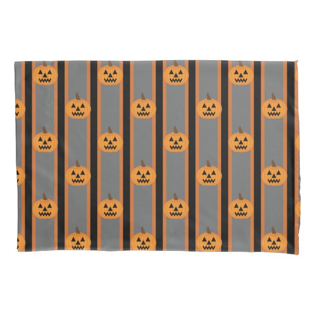 Funda De Cojín Calabazas divertidas y divertidas de Halloween (Anverso)