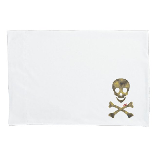 Funda De Cojín Calavera de camuflaje (Anverso)