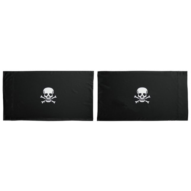 Funda De Cojín Calavera y cojines negros (Anverso - Set)