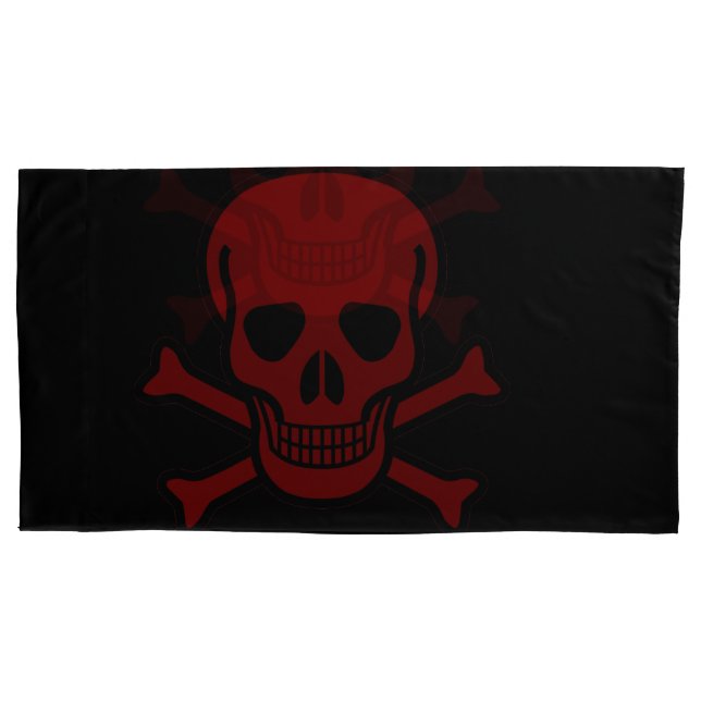 Funda De Cojín Calavera y huesos (Anverso-izquierdo)