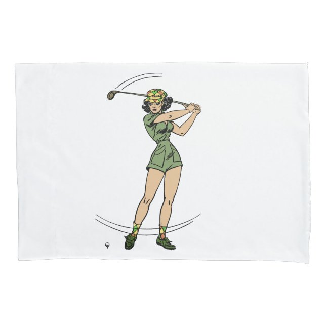Funda De Cojín Calentamiento para el Golf Lady Golfer (Anverso)