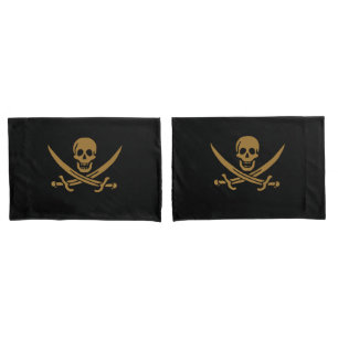 Funda De Cojín Calico Jack, Pirata Azteca de Oro y Pirata de Cutl