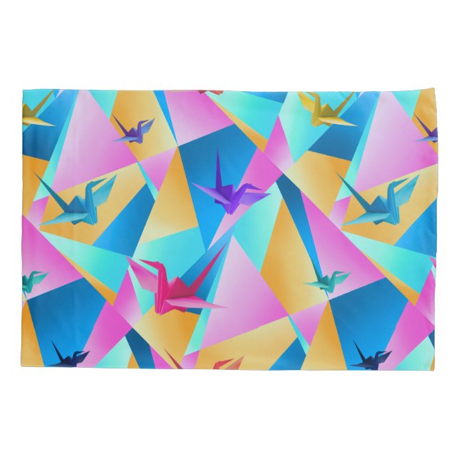 Funda De Cojín Calidoscopio de Origami (Reverso)