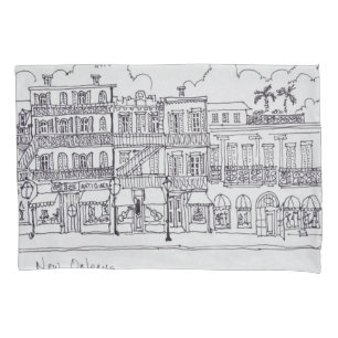 Funda De Cojín Calle Real Nueva Orleans, Luisiana
