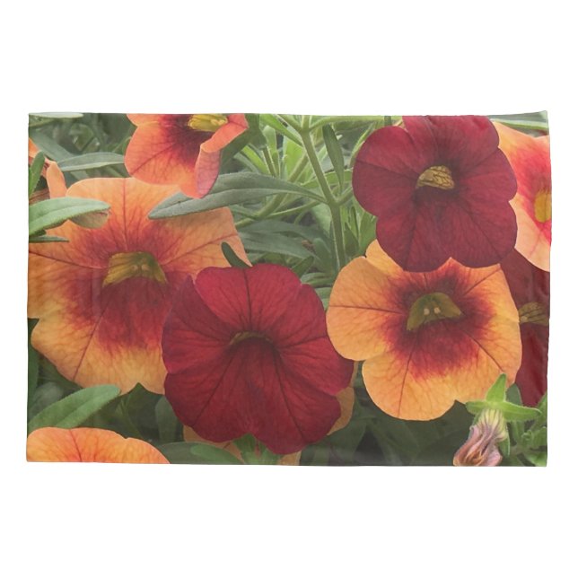 Funda De Cojín Calor De La Floral Del Sol (Reverso)