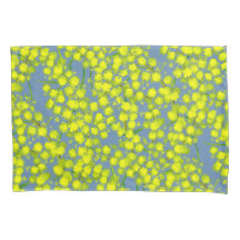 Camaradas de arte de acacia botánica de color azul