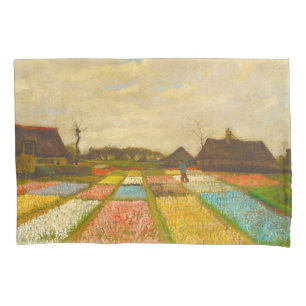 Funda De Cojín Camas de flores Van Gogh y casa de campo en la Pro