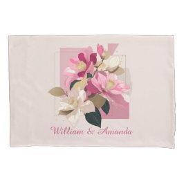 Funda De Cojín Camellia rosa Bloom Pillowcase