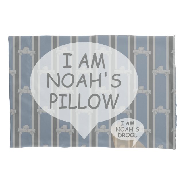 Funda De Cojín Camión de recogida de Personalizables divertidos y (Anverso)