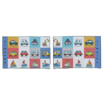 Camiones y transporte monogramas para niños